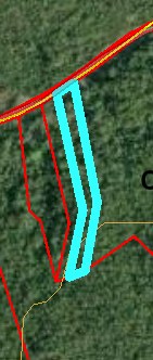 Satellite map with the boundary of Lot #04